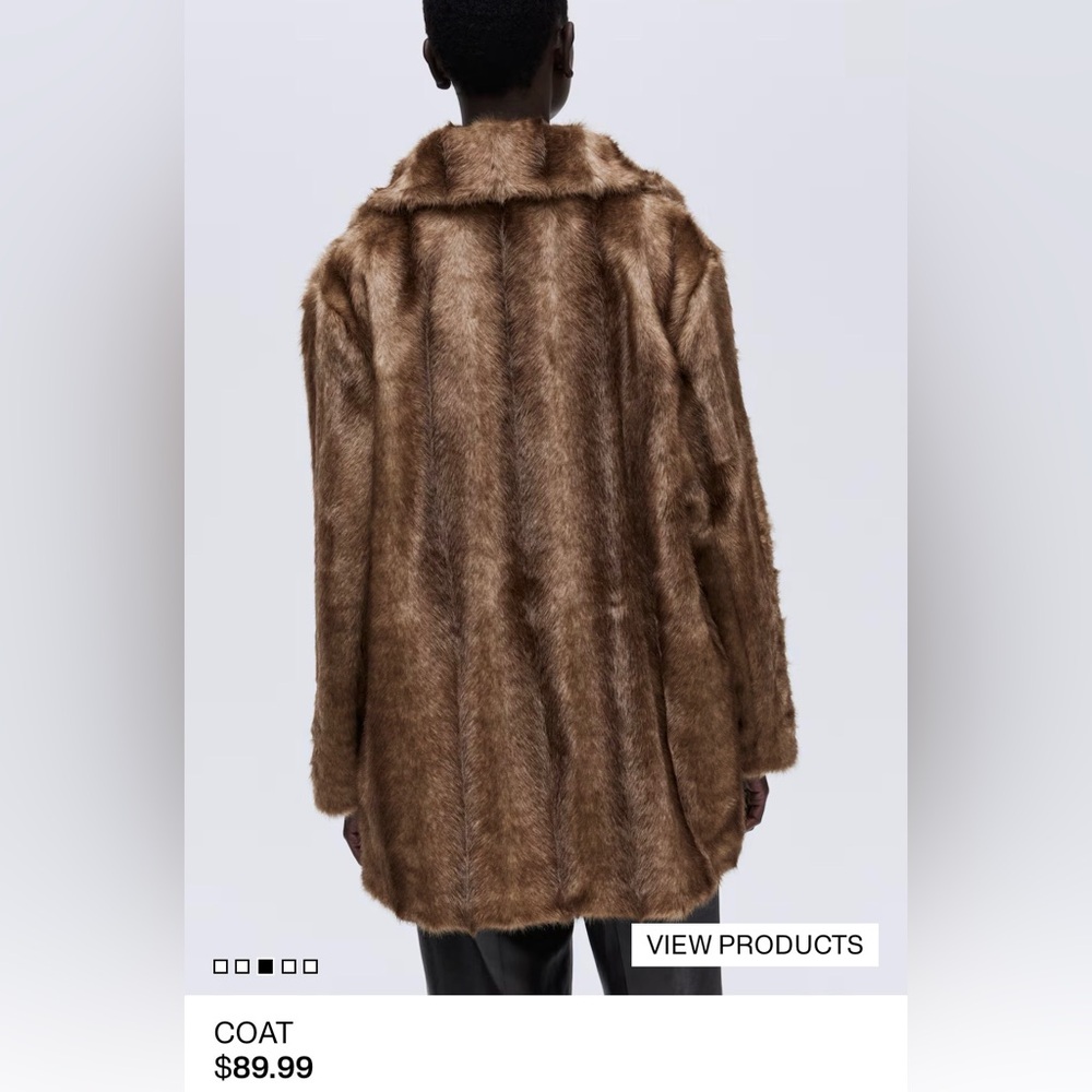 H&M Tan Fur Jacket - Picture 2 of 9